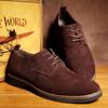 New Men Suede Leather Casual Shoes Men Lace-up Retro Business Leisure Dress Shoes Cool Man Footwear