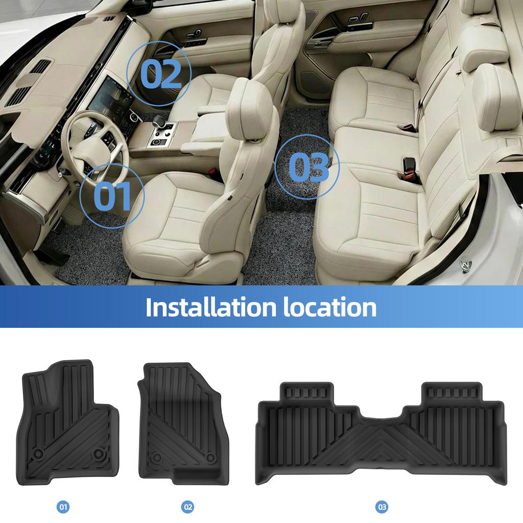 LUCKEASY Left Drive for Chery Explore 06/JAECOO J7 PHEV 2024-2026 (SHS Hybrid Only) Car Floor Mats Trunk Pad TPE All Weather