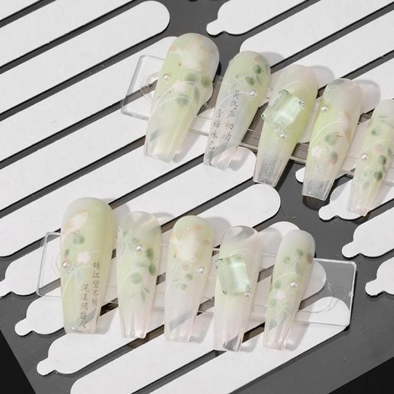 Клейкая лента для ногтей, накладные ногти, демонстрационный стенд, клей, двухсторонний, наклеенный, практическое шоу, квадратный, круглый, сильный липкий клей, наклейка