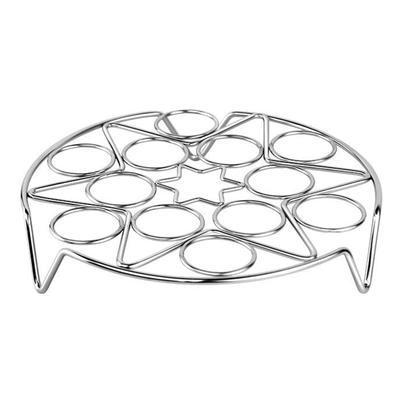 Подставка для варки яиц Trivet из нержавеющей стали Многофункциональный держатель для варки яиц на пару для кухни
