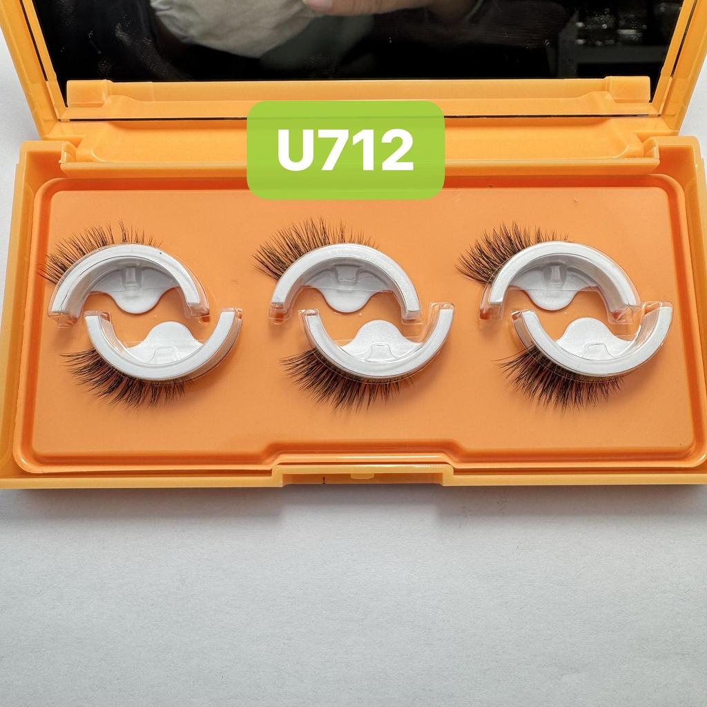 Самоклеящиеся полоски для ресниц Qiao Zitong: Три пары долговечных, простых в носке накладных ресниц.