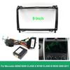 9 Inch Car Radio Fascias For Mercedes BENZ B200 CLASE A W169 CLASE B W245 2005-2011 Android MP5 Player  2 Din Stereo Frame Trim