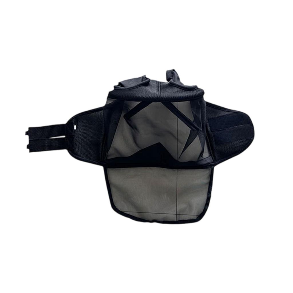 Маска от мух для осла с защитой ушей, дышащая маска от мух для мула с длинной защитой ушей из мягкой сетчатой ткани с регулируемой застежкой