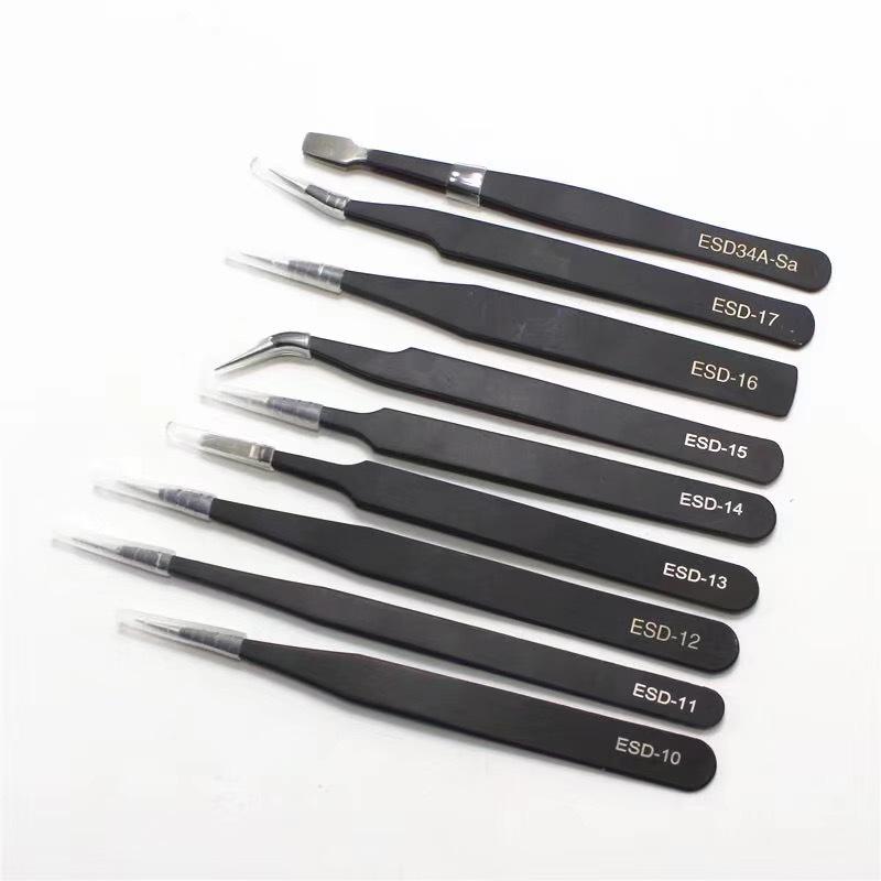 Многофункциональный пинцет 1,0 мм: Прямой, заостренный, угловой, плоский для разборки и зажима телефона