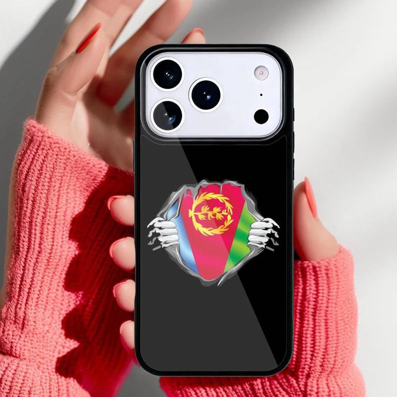 Чехол для телефона Флаг Эритреи для iPhone 17 16 15 14 13 Pro Max Задняя крышка для 12 11 Pro Coque