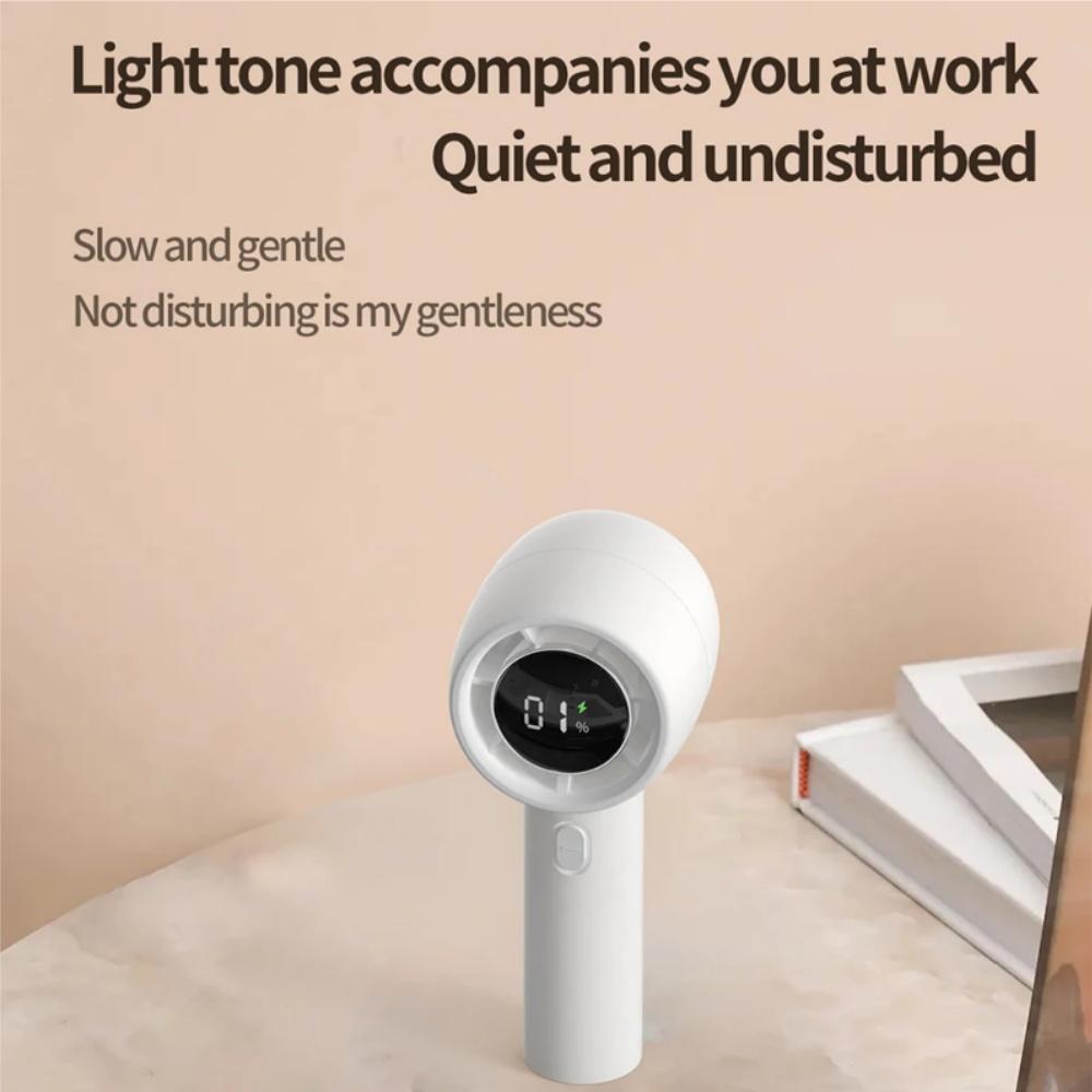 Цифровой дисплей 100 скоростей турбовентилятор уличный мини-ручной вентилятор портативный настольный вентилятор для офиса общежития