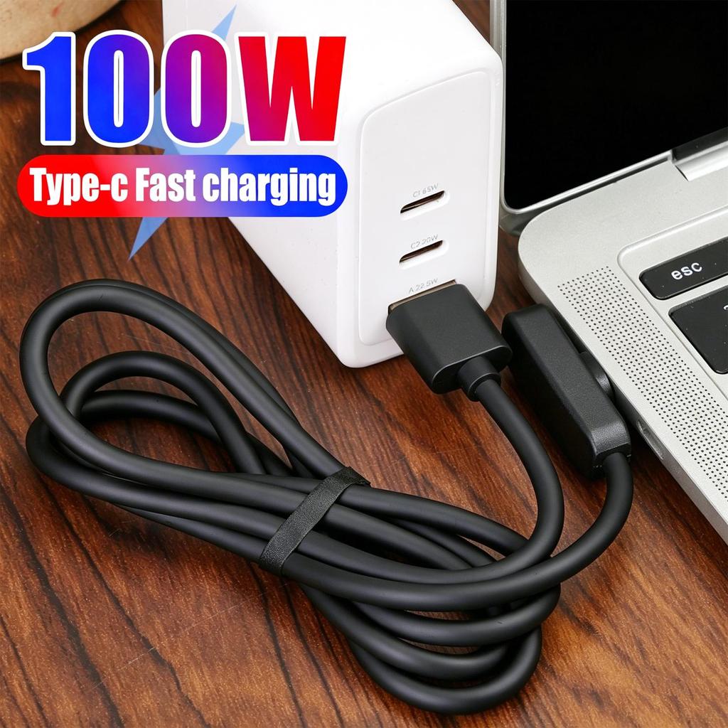 100 Вт Быстрая зарядка Type-C Прямой угол Кабель данных Силиконовый USB A на C Провод для Samsung Xiaomi POCO Huawei Honor Android