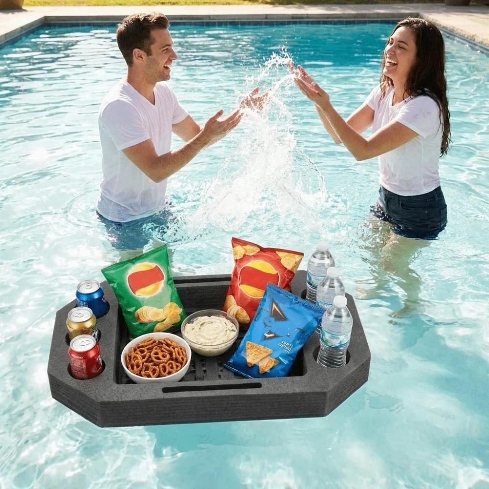 Multi-Hole Floating Drink Rack Multi-Function Drink Floating Tray Cup Holder  Swimming Pool