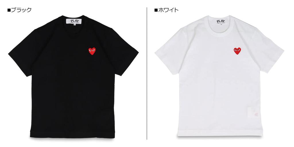 COMME des Short Sleeve Red Heart Logo PLAY COMME des GARCONS RED HEART PLAY T108 White L [PLAY GARCONS] Футболка ФУТБОЛКА Мужская [Товар]