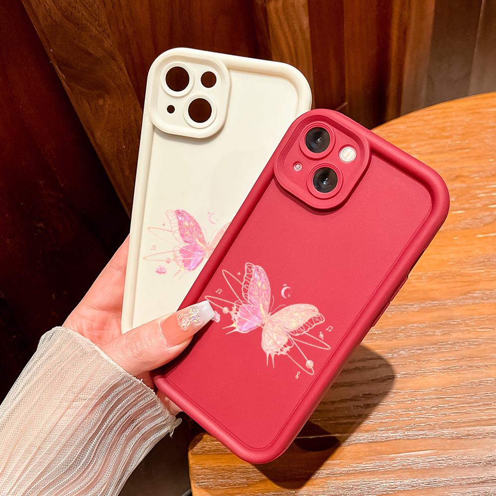 Для Huawei P50 Pro P40 Lite Honor 8X 9X X9 Tecno Spark Go Infinix Smart 8 Vivo V29 V30 Y02 Y16 мягкий чехол для телефона с рисунком бабочки на задней крышке