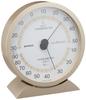 Empex Weather Super Can Be Placed or Made In Champagne Meter, Thermo-Hygrometer, Analog, EX, Thermo-Hygrometer, Hanged, Japan, Gold, EX-2718,