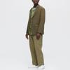 Uniqlo Широкие брюки в клетку с защипами X MARNI (Азия) Желтый Унисекс Уличная одежда 449641-42