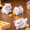 Cute Cat Figurines Miniatures Resin Crafts Kitten Statue Mini Cat Ornament  Bonsai Decor
