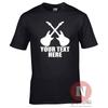 Crossed Guitar Gig Concert Tour Band Festival Custom Personalised T-shirt