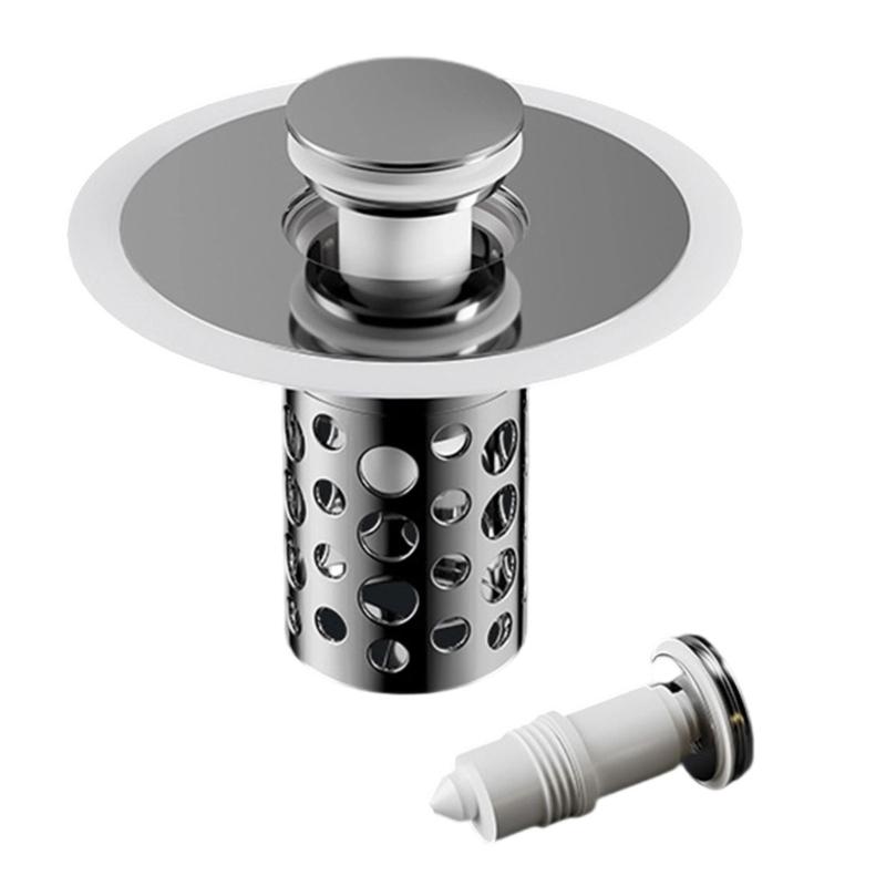 Practical Bathtubs Drain Stoppers And Drain Collector Bounces Designs Without Clog Filter Basket Accessory for Drain