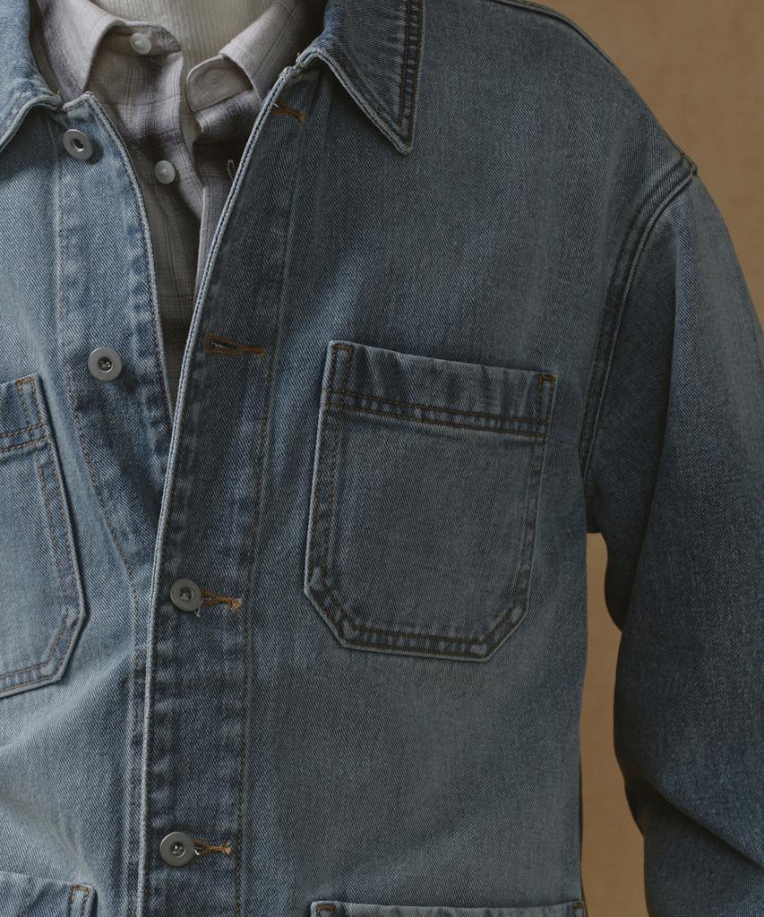 Musinsa Standard Denim Chore Jacket [Light Indigo]