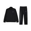 Li Ning Knitted Stand Collar Loose Comfortable Casual Sports Suit Men Suit YWDV349-1+AKLU949-1