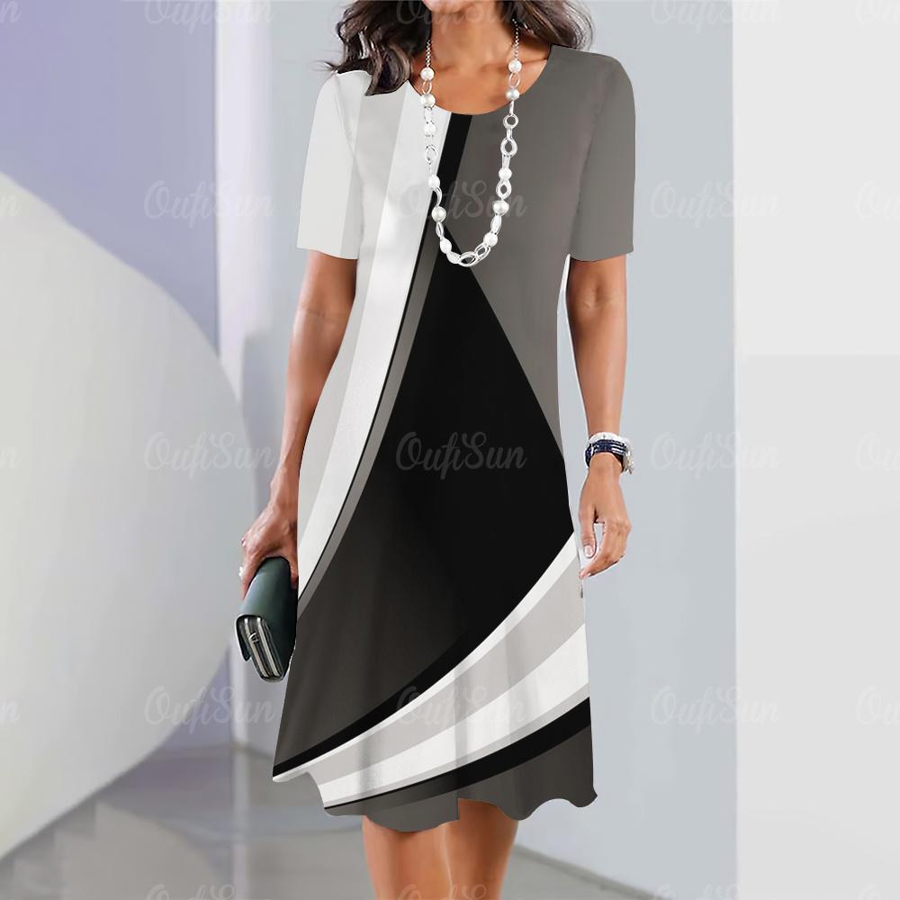 Модные летние платья для женщин 2023 года, сексуальные вечерние платья, повседневные, элегантные и красивые праздничные платья с принтом в виде градиента 3D, одежда