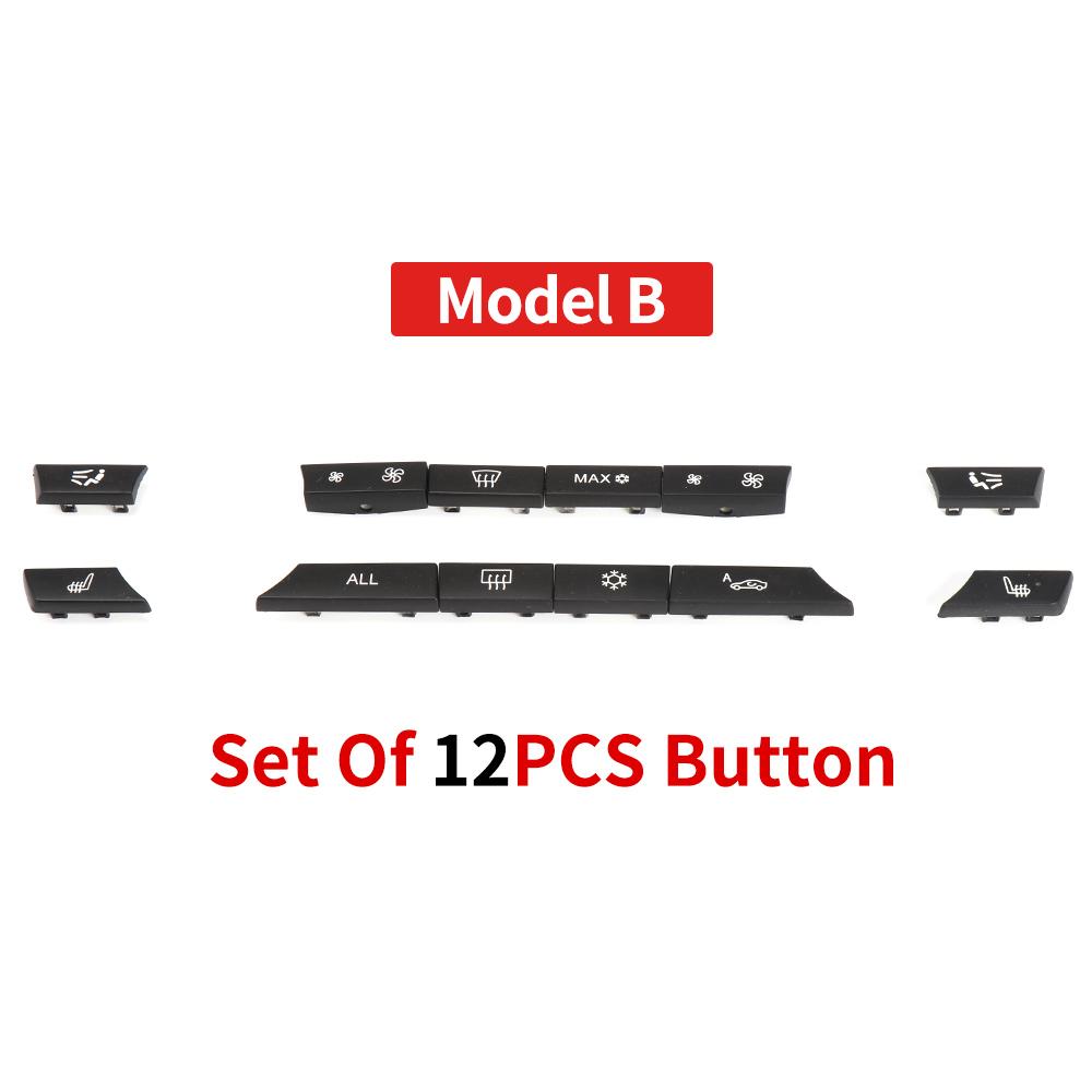 11/12/14pcs Dashboard Air Conditioner AC Button Heater Switch Cover For BMW 5 6 7 Series X5 X6 F10 F18 F06 F12 F01 F02 F15 F16