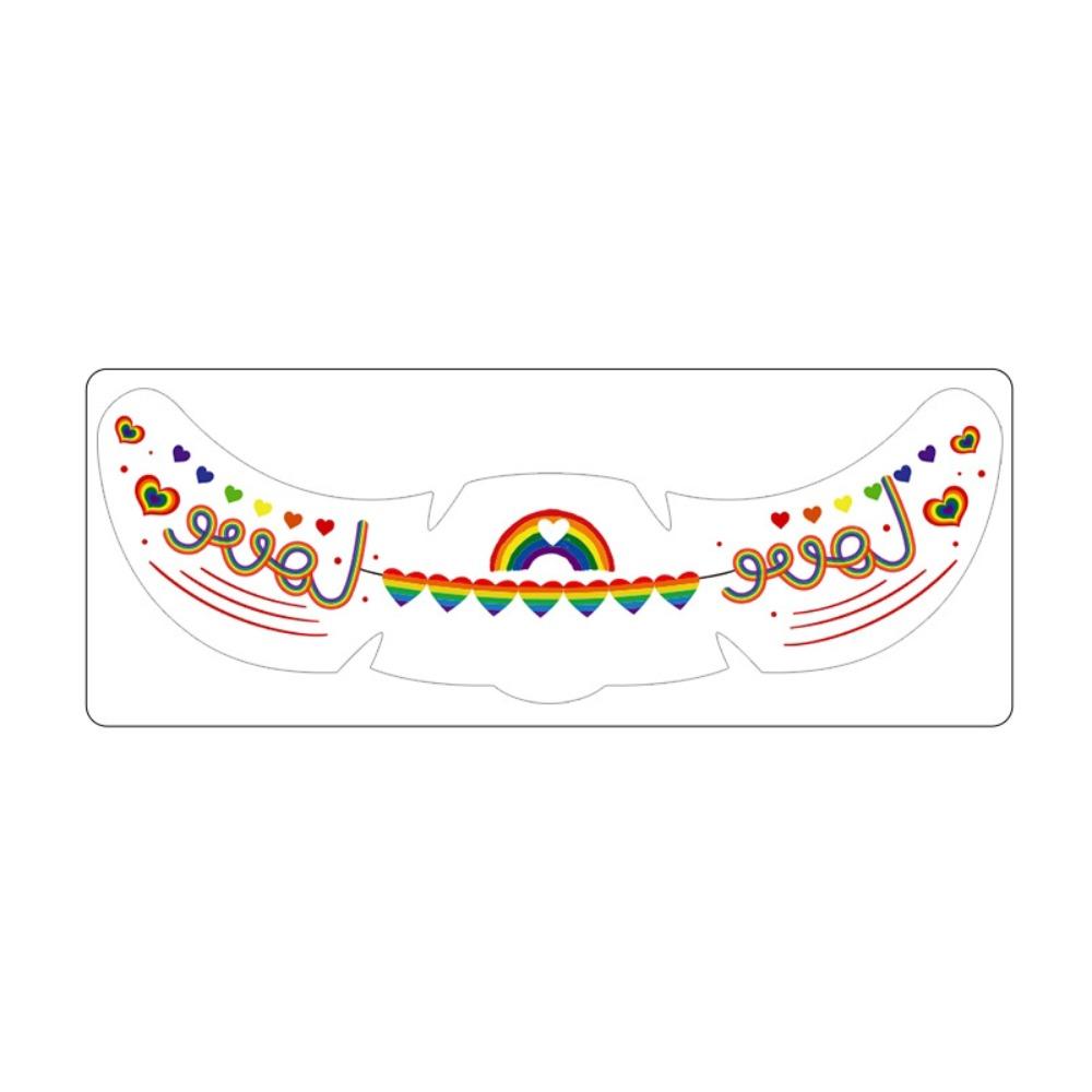 Long Lasting Face Temporary Tattoos Facial Art Makeup Stickers  Pride Month