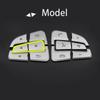 Car Styling Steering Wheel Button Covers Trim Stickers for Mercedes Benz GLC X253 C Class W205 CLA GLA A Class