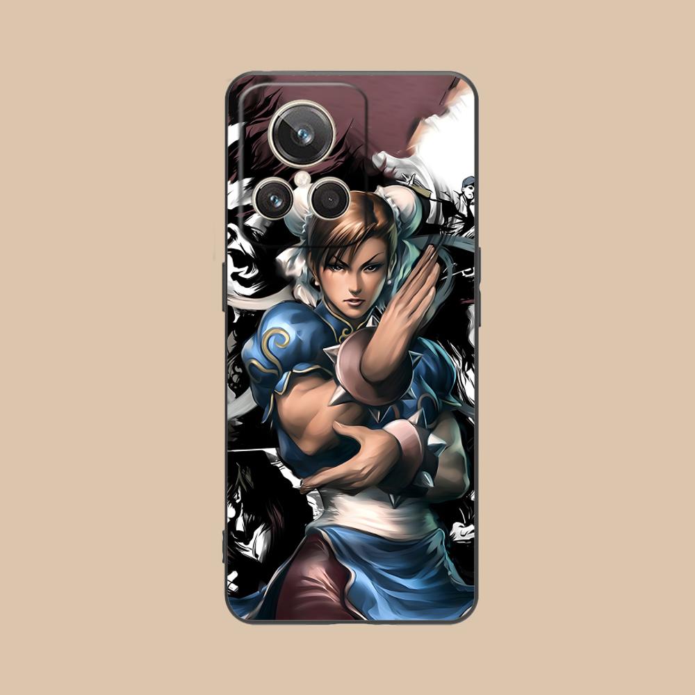 Чехол для телефона Street Fighter Chunli для Realme 15 14 13 12 11 10 9 Pro Plus T i Lite 5G Цветной Печатный Чехол Роскошный Красивый Чехол