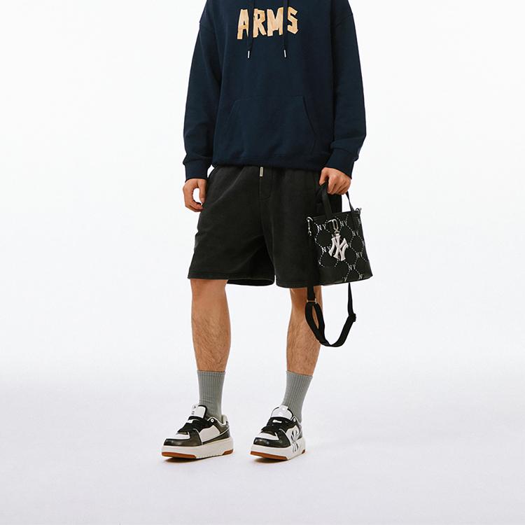 New MLB Artificial Leather Shoulder Bag, Crossbody Bag, Handbag Clutch, Student Backpack Unisex Black 3ACRS054N-50BKS