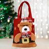 Рождественская сумочка с рисунком Санта-Клауса, снеговика, лося, подарочная сумка, большая вместимость, большая несущая способность, веселый рождественский декор, детский подарочный мешок, сумка для конфет