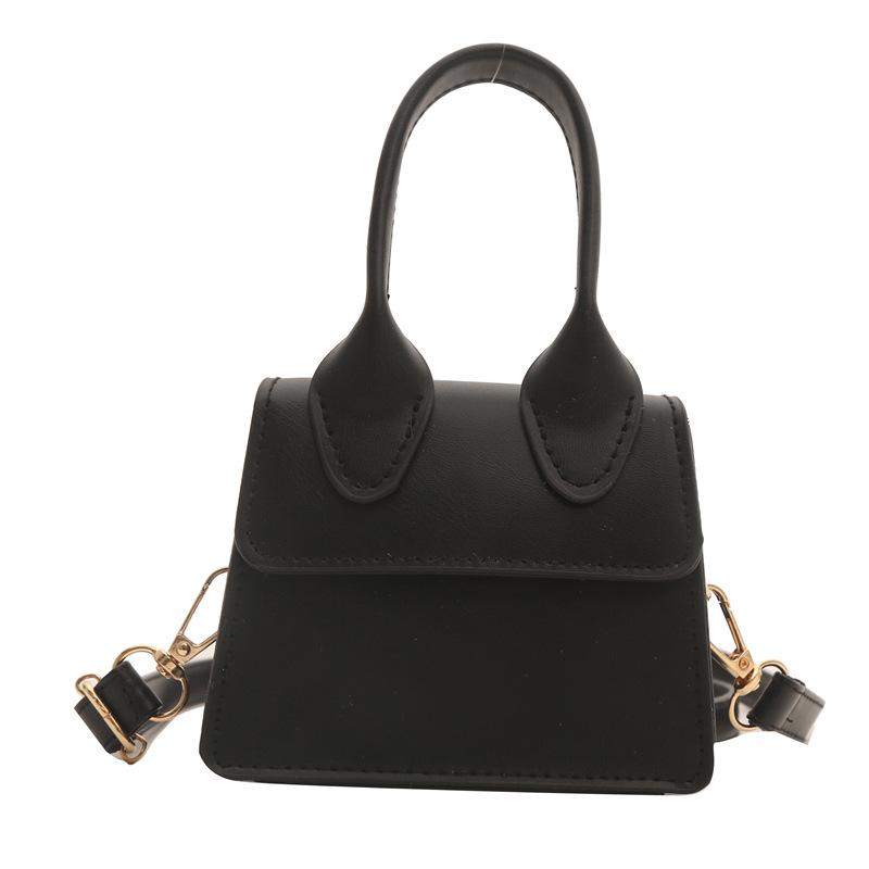 Однотонная женская сумка для поездок на работу 2024 года, новая модная трендовая сумка через плечо, простая повседневная сумка-мессенджер, маленькая квадратная сумка