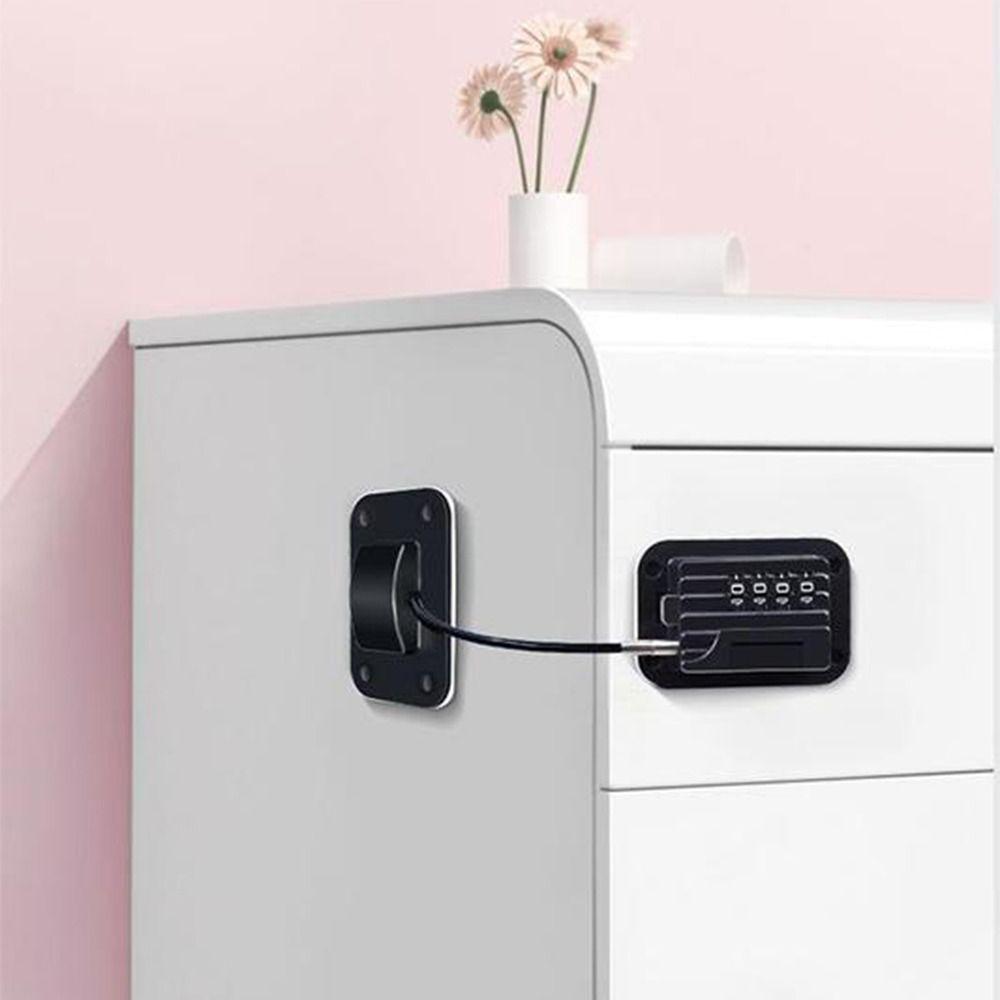 Self-adhesive Drawer Cabinet Lock Creative Refrigerator Lock Password Baby Safety Lock Office
