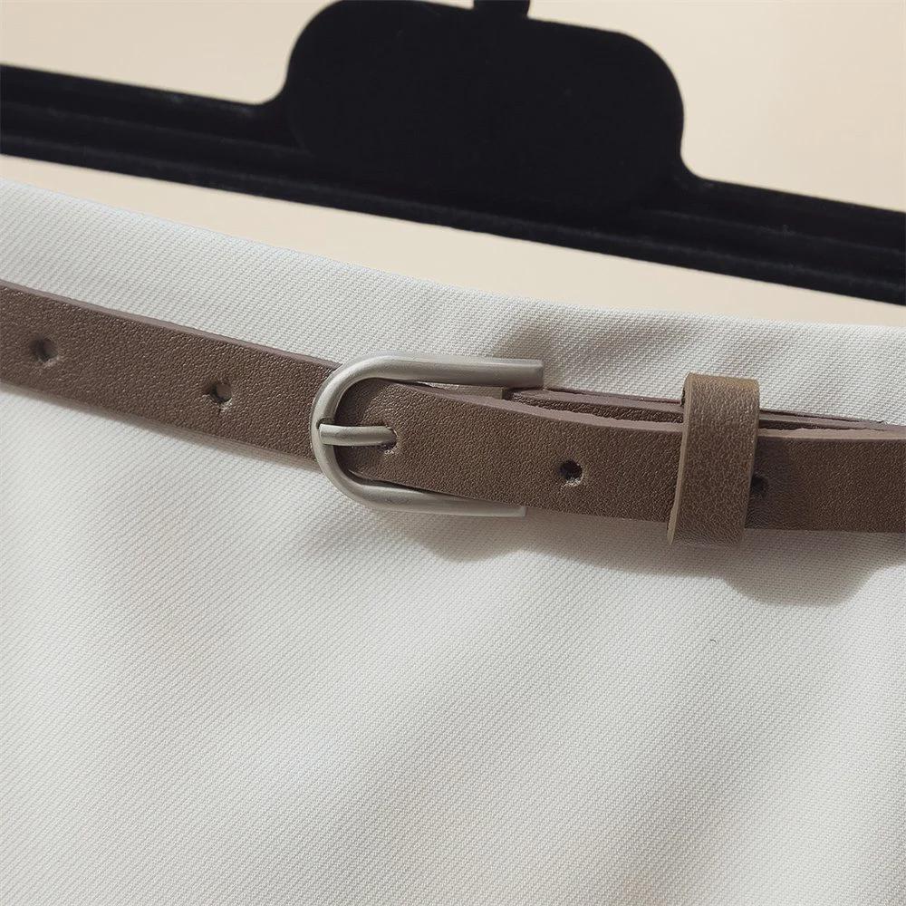 2023 Женская узкая юбка-миди с высокой талией А-силуэта