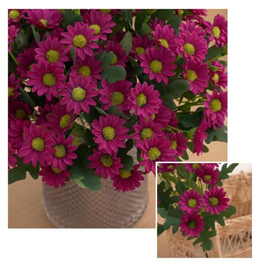 Искусственные ромашки, реалистичные искусственные цветы, многоразовые искусственные цветы со стеблем, фотография