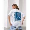 Tennis Club T-shirt Fashion Style New Fashion Casual Loose Print Short Sleeve Cotton T-shirt Top
