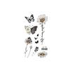 Dark Butterfly Sexy Waterproof Temporary Tattoo Sticker India Women Back Waist Flash Tatoo Girl Body Art Fake Tattoos Realistic