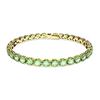 Color Block Design Cubic Zirconia Bracelet Unisex Bracelet Green 5658848