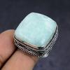 Aquamarine Gemstone 925 Sterling Silver Jewelry Ring Size 8