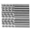 10Pcs 4 Flutes Milling Cutter No Burr Engrave Machine Knife 3.175x15mm for Acrylic MDF PVC