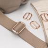 10PCS Flat Shape Strap Keeper Buckle Zinc Alloy Belt Slide Buckle  Clothing Accessories