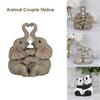 День святого Валентина Статуэтка пары животных Изделия из смолы Украшение для сада