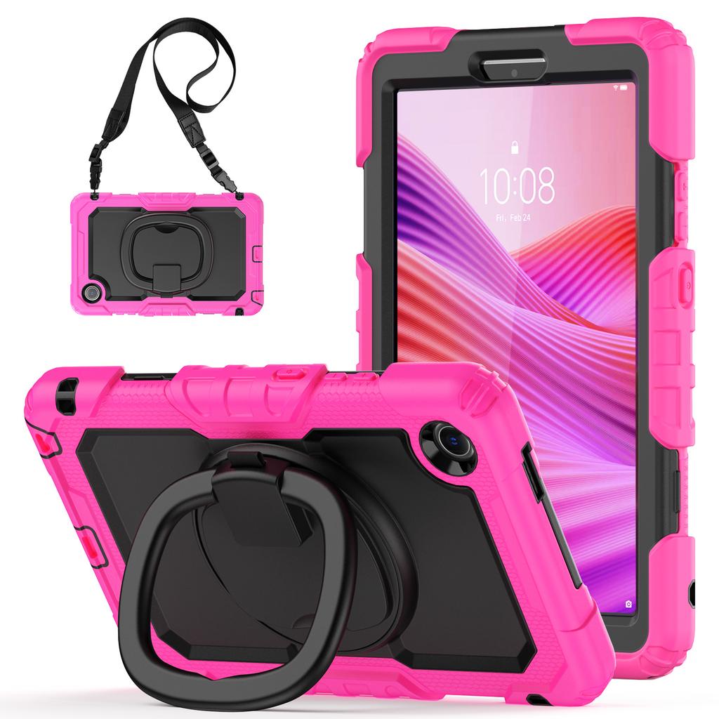 Чехол-подставка для Lenovo Tab K9 TB305FU, чехол для планшета из ПК+силикона с плечевым ремнем