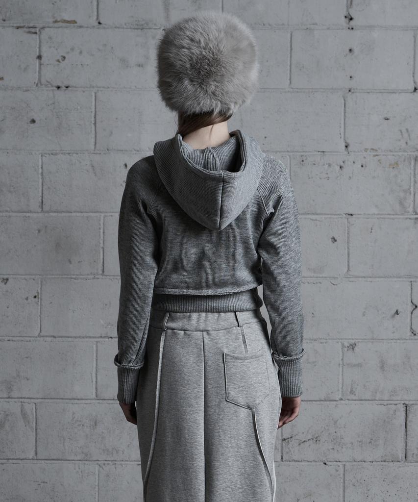 ARCLIVE Winter Knit Zip-Up (Melange Gray)