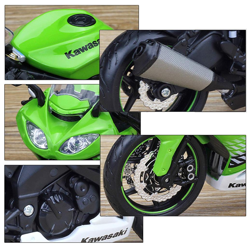 Мини-байк Maisto Kawasaki Ninja, мотоцикл Maisto Kawasaki Ninja 1/12 ZX-10R ZX-10R 112 [предмет]