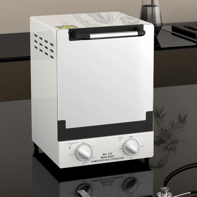 High Temperature Sterilizer Desktop Infrared Disinfection Box Nail Art Tool Dental Stainless Steel Disinfection Cabinet
