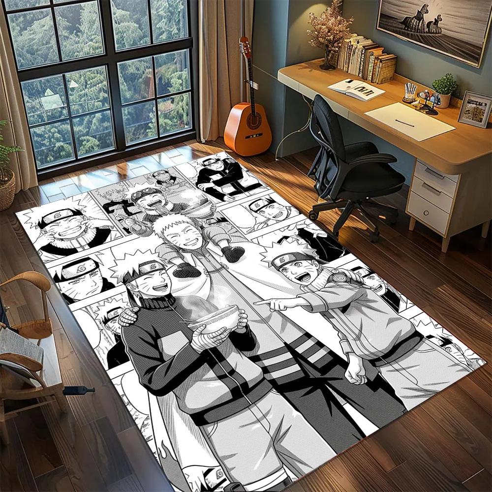 Gamer Room Naruto Carpet Non Slip Washable Large Area Rug Floor Mat for Bedroom Home Decor