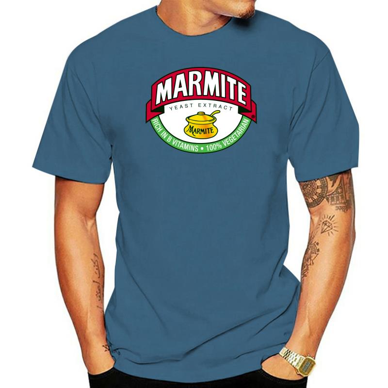Мужская хлопковая брендовая футболка teeshirt Marmite Винтажная футболка с потертым логотипом Женская футболка винтажные футболки с принтами подростковые футболки