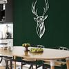 Metal Deer Wall Decor, Geometric Deer Head with Antlers Wall Art, Home Office Decoration, Wall Hangings, Nature Wall Art