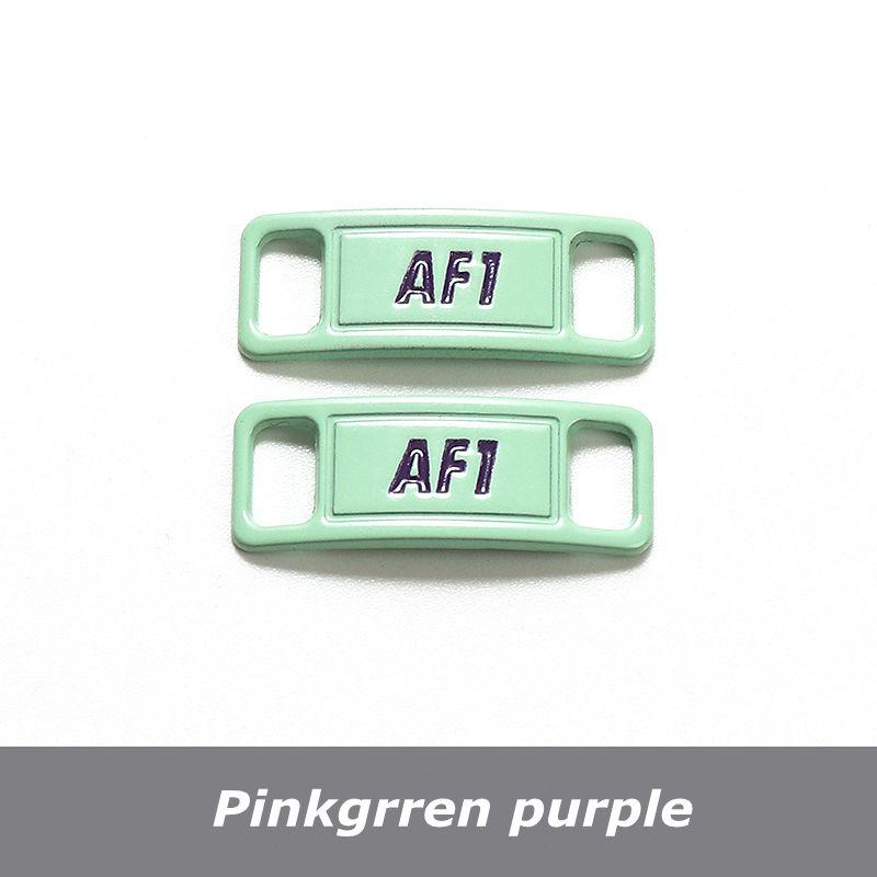 NO.8 2Pcs Metal Shoelaces Buckle AF1 Shoe Decoration Suitable for All Shoes Sneakers Shoes Accessories Flat Shoelace Buckle