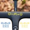 3 шт. Наклейки на велосипед с эмодзи MTB Дорожный велосипед Рама Верхняя труба Наклейка Декоративные виниловые наклейки на мотоцикл Велосипедные аксессуары