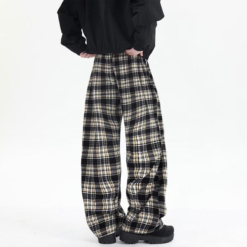 MARK FAIRWHALE Men's American Retro Loose Straight Casual Trousers