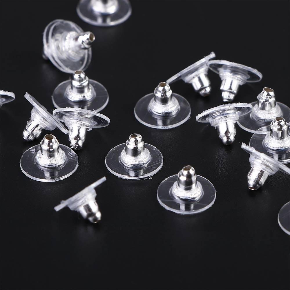 Выводы Прозрачные Аксессуары Модные Подушечки для Серег Заглушки для Задней Части Серег Заглушки для Задней Части Серег-Гвоздиков